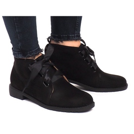 Bottines Daim Noeuds 100-815 Noir