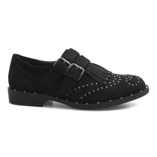 Chaussures noires cloutées de Rachel le noir