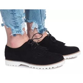 Mocassins noirs à franges de Crushing Hard