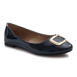 Ballerines bleu marine à boucle Fama