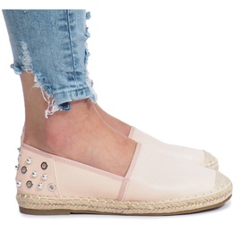 Espadrilles roses à clous Dolita