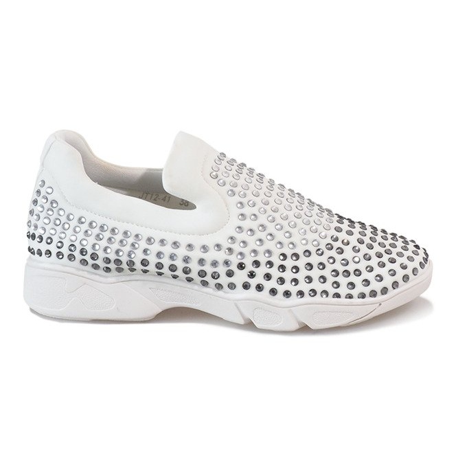 Chaussures à pois blanches ornées de losanges JT12-41