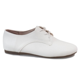 Chaussures de jazz à lacets pour femmes HH-25 Blanc