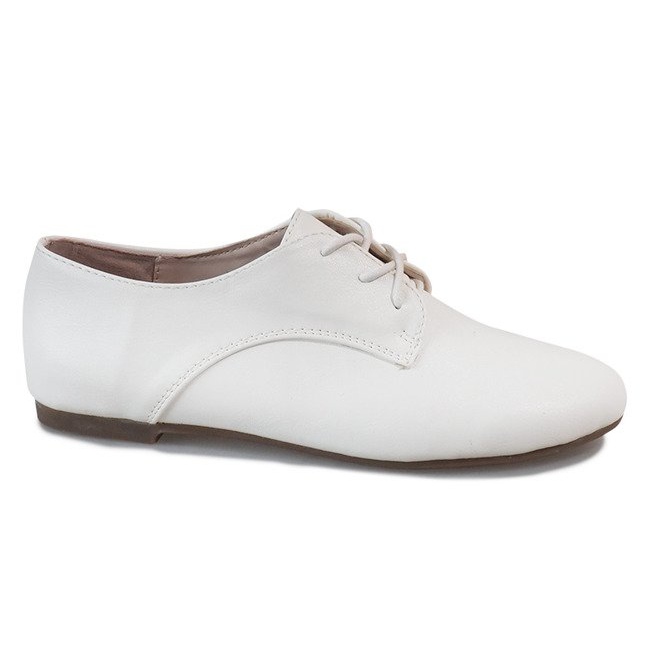 Chaussures de jazz à lacets pour femmes HH-25 Blanc blanche