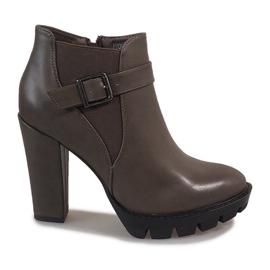 Bottes kaki sur le poteau FP002 multicolore vert