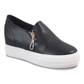 Baskets blanches Margaux le noir