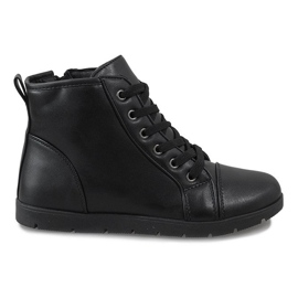 Bottines noires à lacets MY551-2T