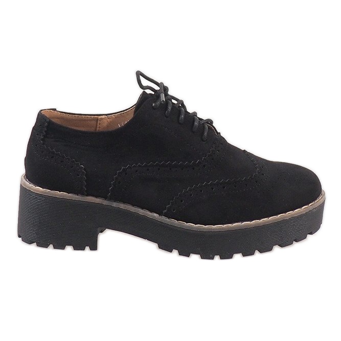 Chaussures de jazz noires à talons LL185 le noir