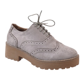 Chaussures de jazz à talons hauts grises LL185 Chaussures de jazz à talons hauts grises LL185