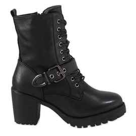 Bottines noires sur le poteau S167 le noir Bottines noires sur le poteau S167 le noir