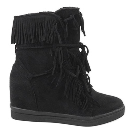 Baskets isolées noires H6301AR