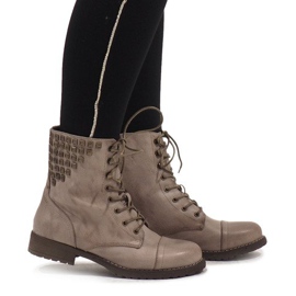 SDS Bottines à lacets kaki S170 vert