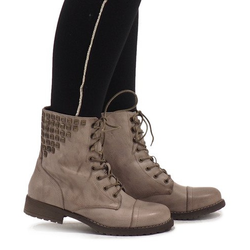 SDS Bottines à lacets kaki S170 vert