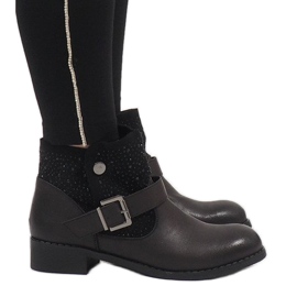 Marquiiz Bottines noires ornées BY95