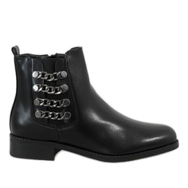 Kayla Shoes Bottes isolées noires 8961
