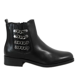 Kayla Shoes Bottes isolées noires 8961 le noir