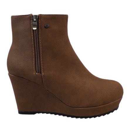 Bottes compensées isolées solides Camel 3128-1 Camel brun