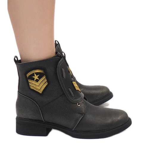 Mulanka Bottes militaires grises H-4