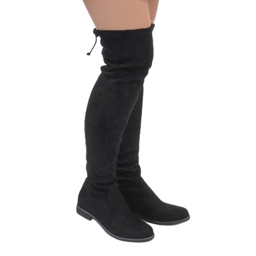 Erynn Bottines A26 en daim noir le noir