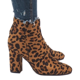 Bottes léopard sur le poteau OM803 multicolore