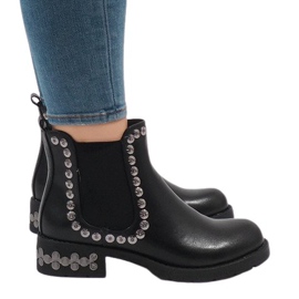 SDS Bottes isolées noires à crampons 7387-PA