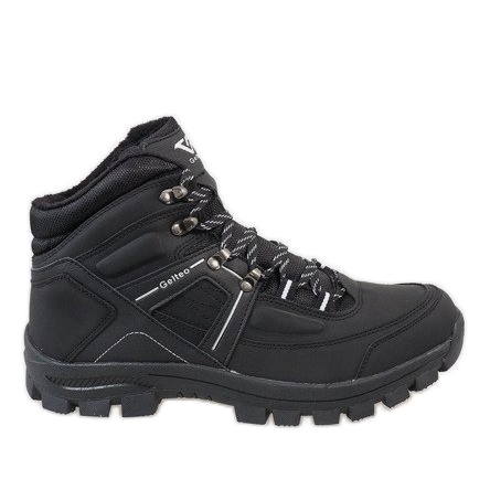Bottes de neige isolées noires T-1866 le noir