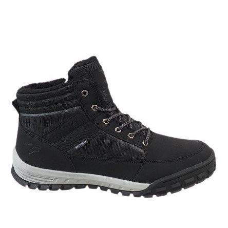 Bottes de neige isolées noires T-1853 le noir