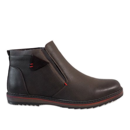 Chaussures à enfiler marron A20184-3 brun