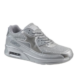 Baskets fluo argent DN7-19 gris