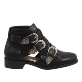 Bottines ouvertes noires 99-36