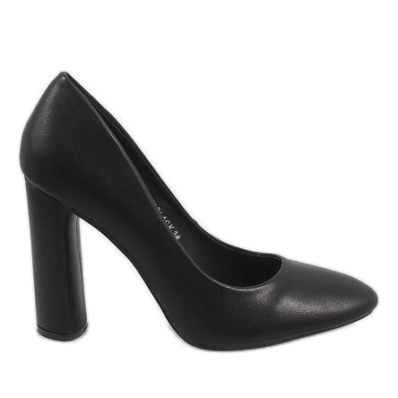 Escarpins noirs sur le poteau LE028 le noir