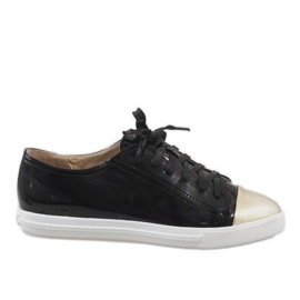 Baskets noires à lacets 9011-3 le noir