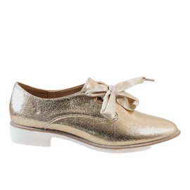 Chaussures à lacets dorées L7100