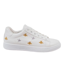 Baskets abeille blanche T5030-2