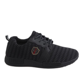 Chaussures de sport noires d'Adamo le noir