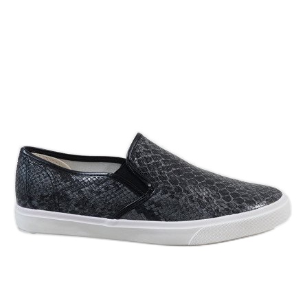 Baskets à enfiler YDB-9 noires pour hommes le noir