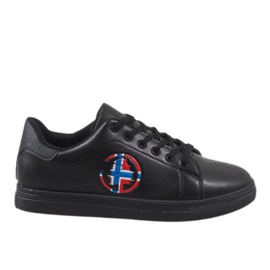 Baskets homme noires D20533