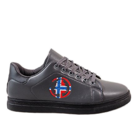 Baskets homme grises D20533