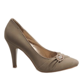 Talons hauts beiges J211 vert