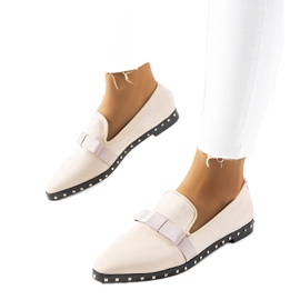 Richelieus roses avec clous B12-12 Richelieus roses avec clous B12-12