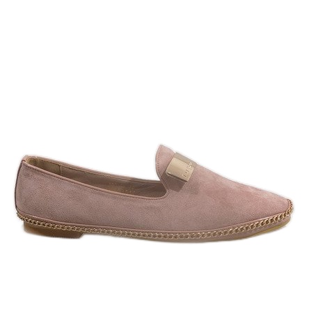 Ballerines Mocassins Avec Eco Suede 155-15 Rose