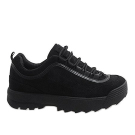 Chaussures de sport à la mode noires 81016 le noir