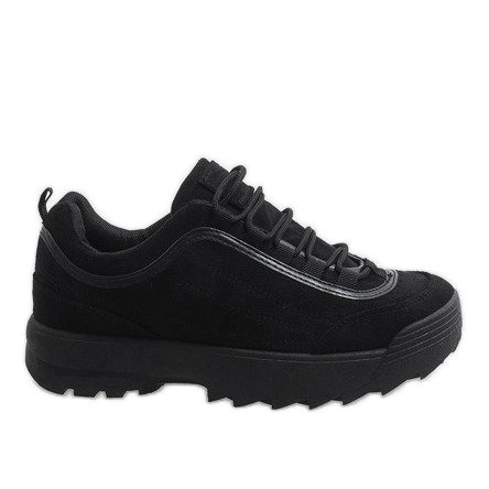 Chaussures de sport à la mode noires 81016 le noir Chaussures de sport à la mode noires 81016 le noir
