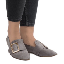 Mocassins ballerines gris 6979-P