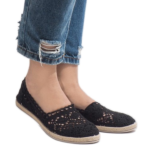 Baskets noires en dentelle JX57P le noir Baskets noires en dentelle JX57P le noir