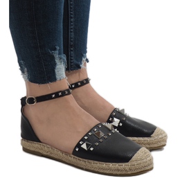 Espadrilles noires à clous Favara le noir
