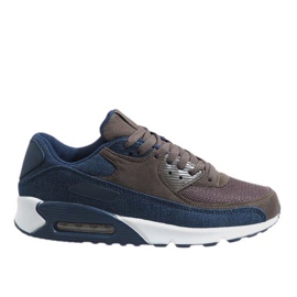 Chaussures de sport homme bleu marine 8104 brun