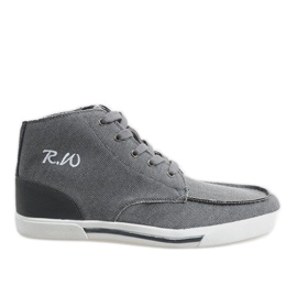 Chaussures hautes élégantes grises F10455 Chaussures hautes élégantes grises F10455