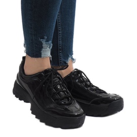 Chaussures de sport à la mode noires 82017 le noir