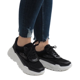 Chaussures de sport noires à la mode PP-37 le noir